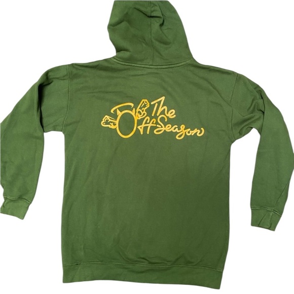 The Off-Season J Cole Merch Hoodie Sweatshirt Dreamville Green Size Medium - Picture 1 of 13